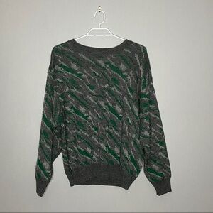 Vintage Women's Graphic Print Knit Sweater